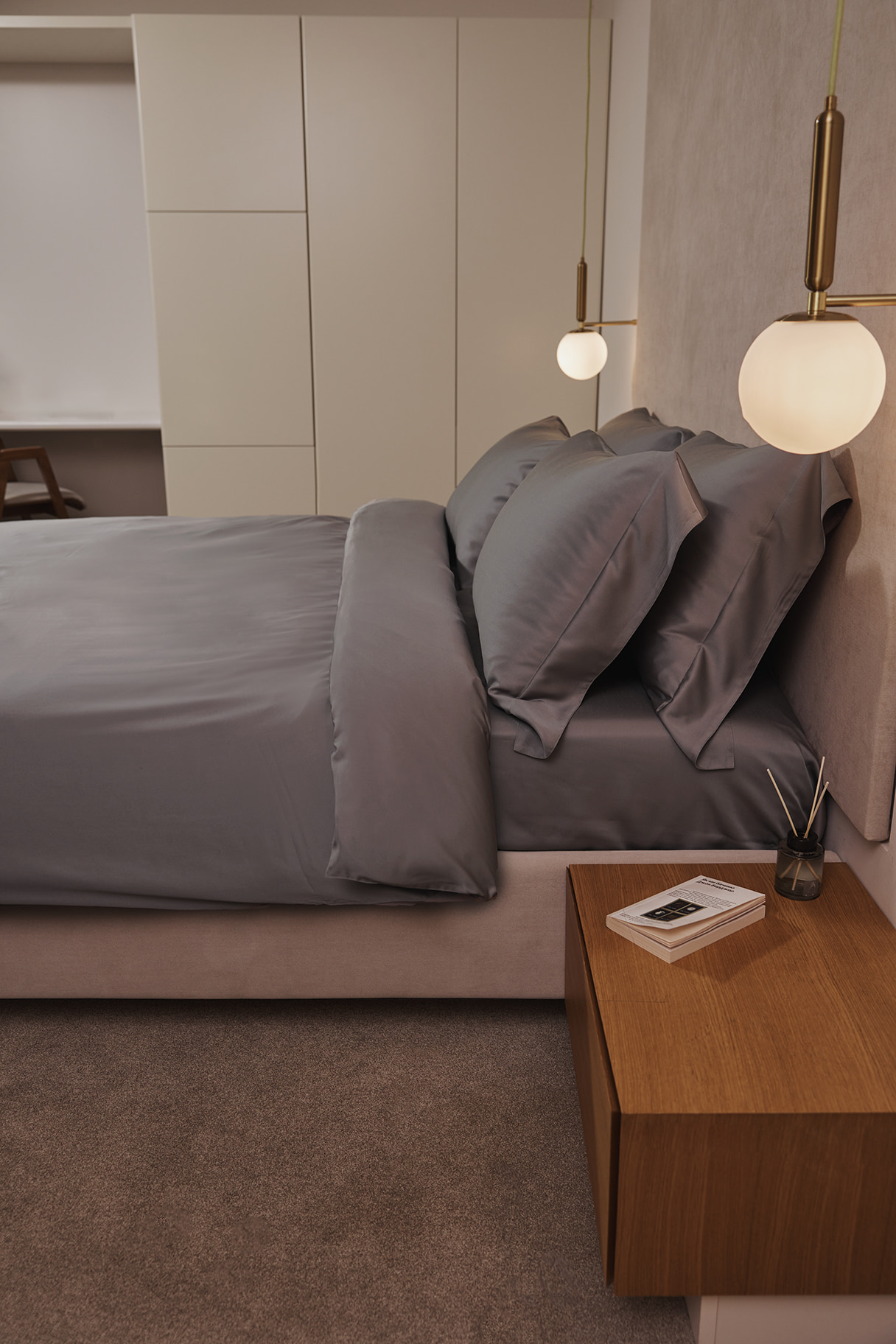 Постільна білизна bamboo STONE GREY Бамбук темно-сірий 5